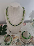 Handmade Black Crystal Beaded Necklace – Ocean-Inspired Faceted Glass Statement Piece